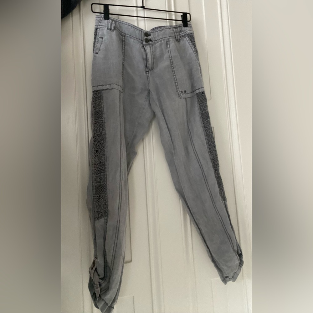 Hei Hei Gray Linen Pants
